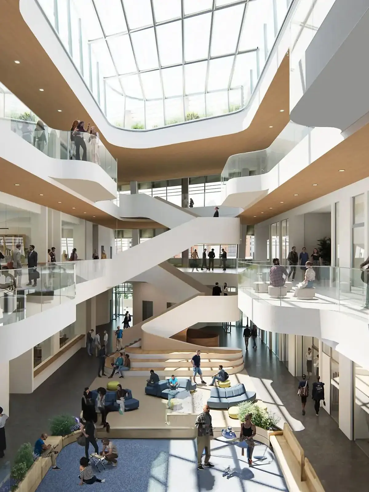 Inside of building